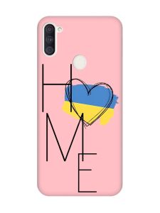 Матовий рожевий чохол на Samsung Galaxy A11 :: Дім Україна (принт 353)