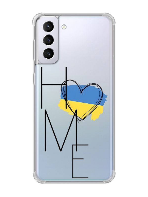 Чохол з потовщеними кутами на Samsung Galaxy S21 Plus :: Дім Україна (принт 353)