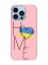 Матовий рожевий чохол на Apple iPhone 13 Pro Max :: Дім Україна (принт 353)