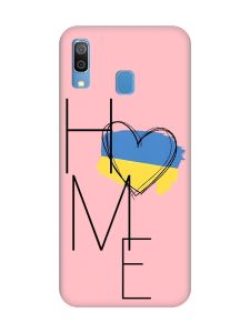 Матовий рожевий чохол на Samsung Galaxy A30 (2019) / A20 (2019) :: Дім Україна (принт 353)