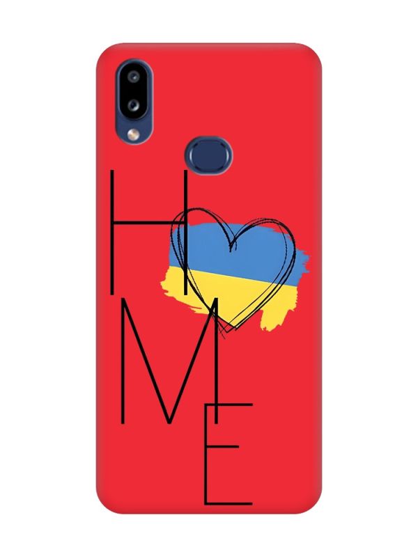 Матовий червоний чохол на Samsung Galaxy A10s (A107) :: Дім Україна (принт 353)
