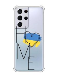 Чохол з потовщеними кутами на Samsung Galaxy S21 Ultra :: Дім Україна (принт 353)