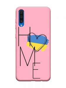 Матовий рожевий чохол на Samsung Galaxy A50 (2019) A505/A30s :: Дім Україна (принт 353)