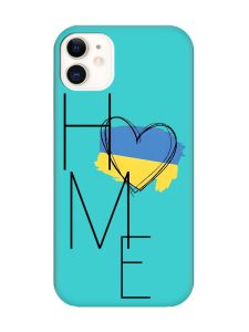 Матовий бірюзовий чохол на Apple iPhone 11 (6.1) :: Дім Україна (принт 353)