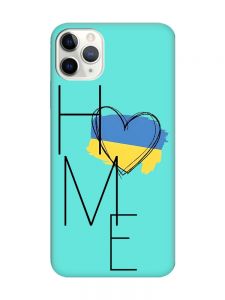 Матовий бірюзовий чохол на iPhone 11 Pro Max (6.5) :: Дім Україна (принт 353)