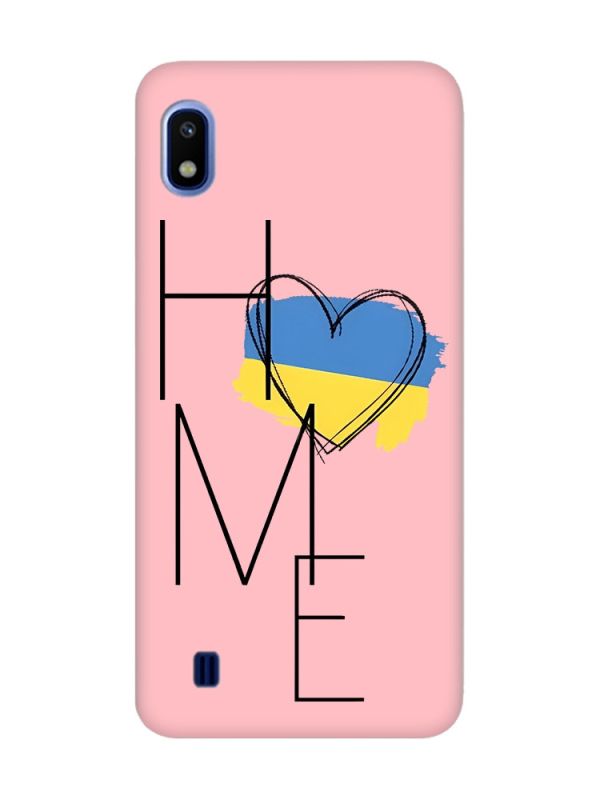 Матовий рожевий чохол на Samsung Galaxy A10 (2019) A105 :: Дім Україна (принт 353)