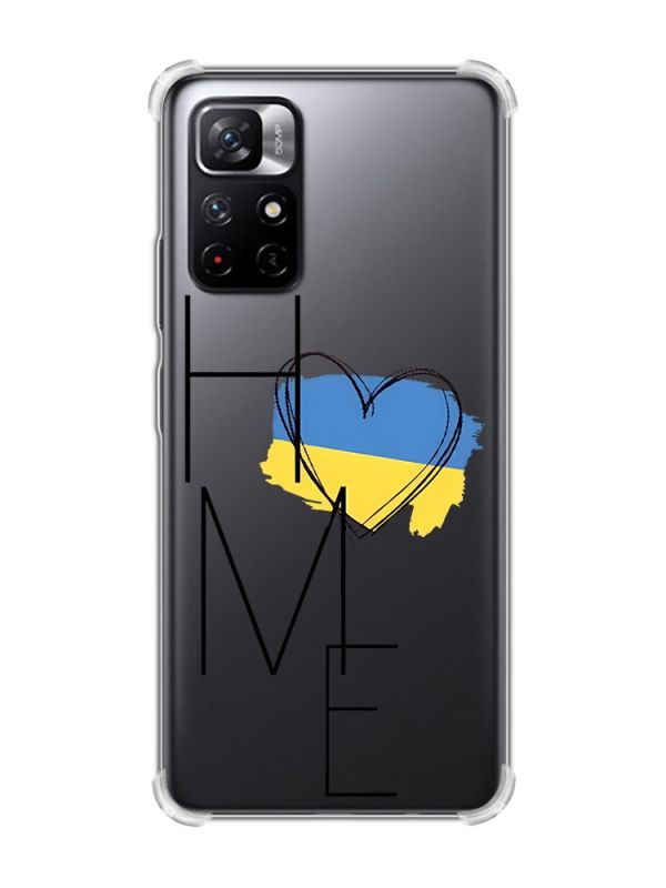 Чохол з потовщеними кутами на Xiaomi Redmi Note 11 5G :: Дім Україна (принт 353)