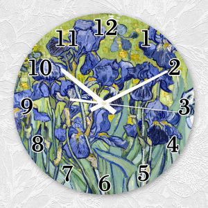 Годинник настінний :: Іриси (принт 75)