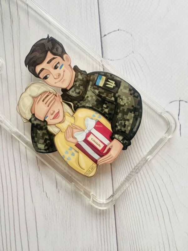 Чохол з потовщеними кутами на Samsung Galaxy A22 4G / M22 / M32 Подарунок Перемога (патріотичний принт 178)