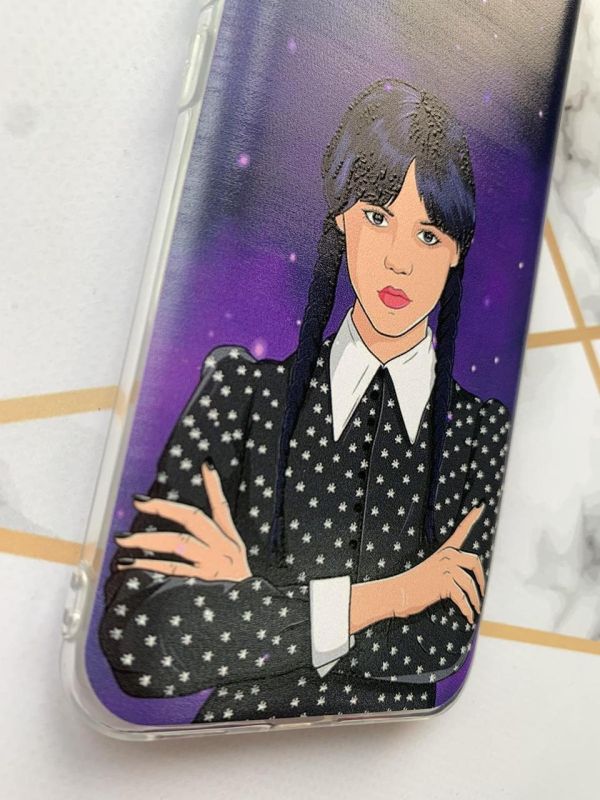 Чохол на Samsung Galaxy A53  Дівчина з косичками. Венздей (принт 208)