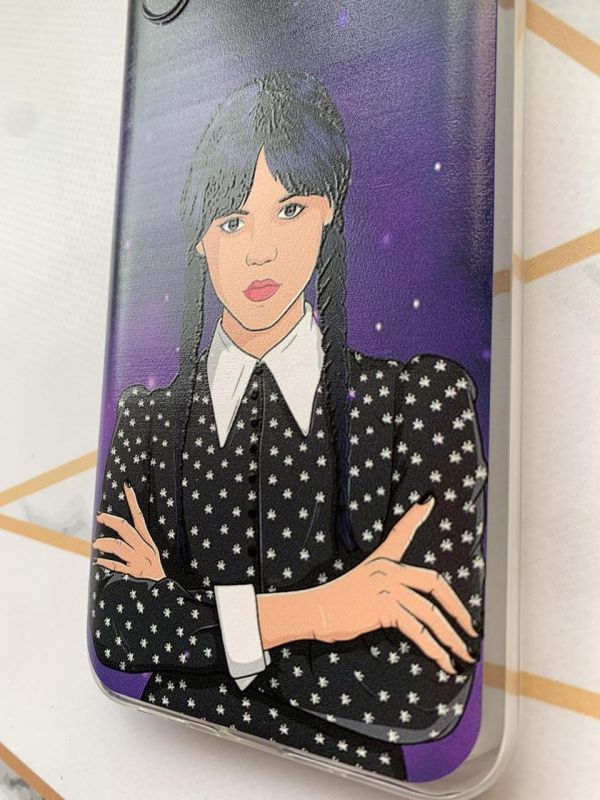 Чохол для Samsung Galaxy A30 (2019)/A20 (2019) Дівчина з косичками. Венздей (принт 208)