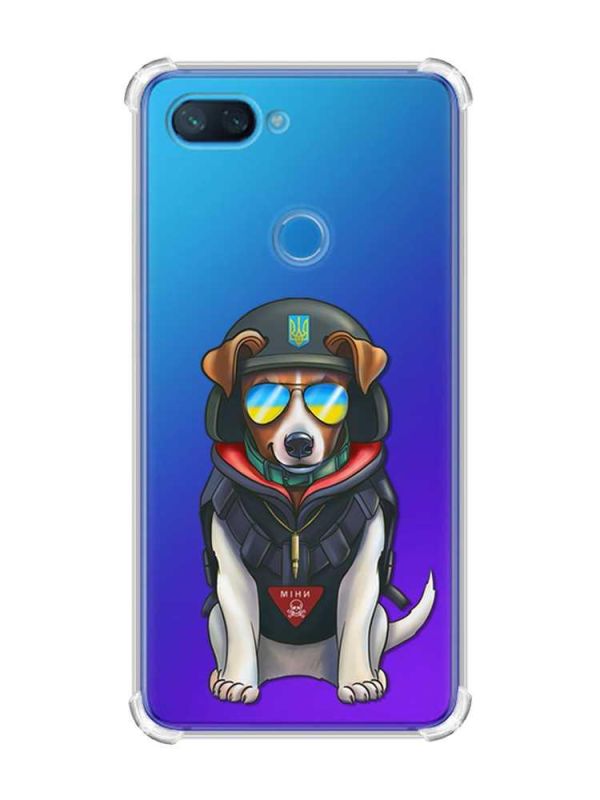 Чохол із потовщеними кутами на Xiaomi Mi 8 Lite :: Патрон (патріотичний принт 4)