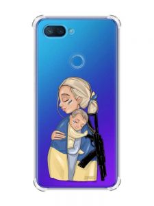 Чохол із потовщеними кутами на Xiaomi Mi 8 Lite :: Мама-захисниця (патріотичний принт 21)