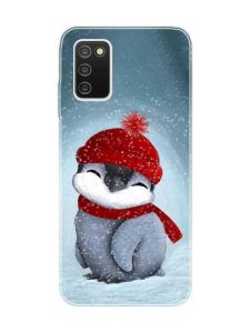 Чохол на Samsung Galaxy A03s :: Пінгвіненя у шапочці (принт 157)