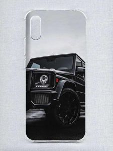 Чохол з потовщеними кутами на Xiaomi Redmi 9A :: Авто чорне (принт 234)