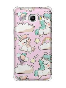 Чохол з потовщеними кутами на Samsung Galaxy J5(2016)/J510 :: Єдинороги (принт 106)