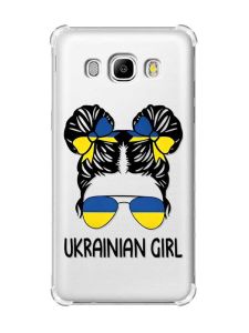 Чохол з потовщеними кутами на Samsung Galaxy J5(2016)/J510 :: Українська дівчина (принт 113)