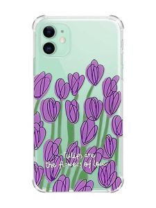 Чохол з потовщеними кутами на Apple iPhone 11 (6.1) :: Тюльпани (принт 265)