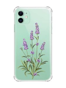 Чохол з потовщеними кутами на Apple iPhone 11 (6.1) :: Гілочки лаванди (принт 266)