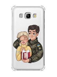 Чохол з потовщеними кутами на Samsung Galaxy J5(2016)/J510 :: Подарунок Перемога (патріотичний принт 178)