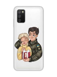 Прозорий чохол на Samsung Galaxy A03s :: Подарунок Перемога (патріотичний принт 178)