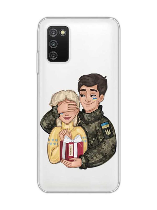Прозорий чохол на Samsung Galaxy A03s :: Подарунок Перемога (патріотичний принт 178)