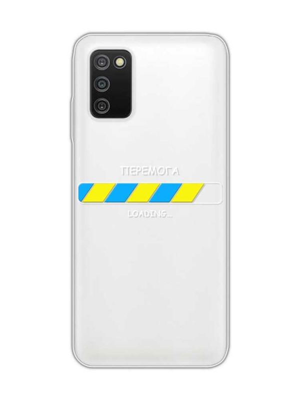 Прозорий чохол на Samsung Galaxy A03s :: Перемога Завантаження (патріотичний принт 880)