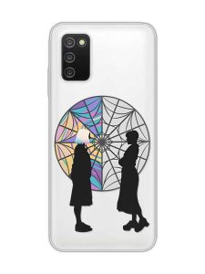 Прозорий чохол на Samsung Galaxy A03s :: Силуети. Венздей (принт 210)