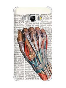 Чохол з потовщеними кутами на Samsung Galaxy J5(2016)/J510 :: Анатомія руки (принт 298)