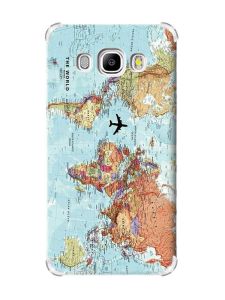 Чохол з потовщеними кутами на Samsung Galaxy J5(2016)/J510 :: Карта світу (принт 318)