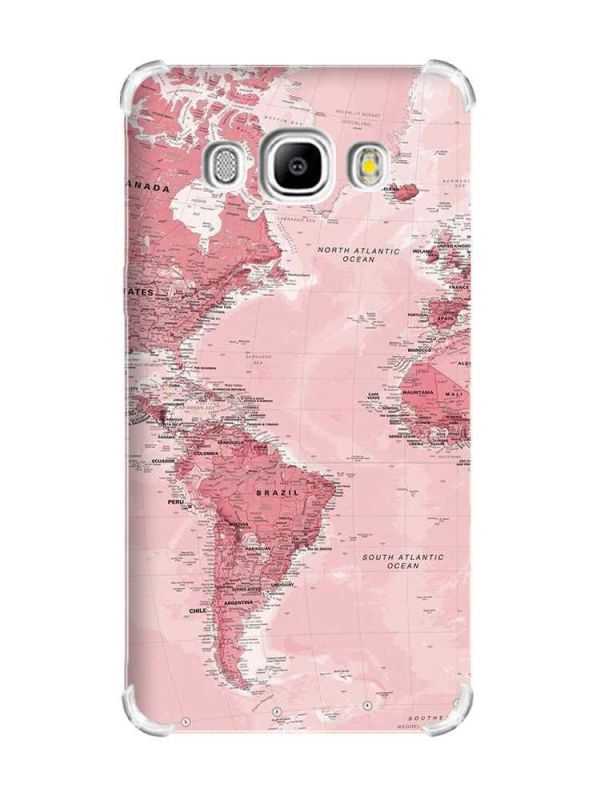 Чохол з потовщеними кутами на Samsung Galaxy J5(2016)/J510 :: Карта. Подорожі (принт 319)