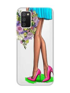 Прозорий чохол на Samsung Galaxy A03s :: Квітковий настрій (принт 226)