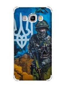 Чохол з потовщеними кутами на Samsung Galaxy J5(2016)/J510 :: Захисник (патріотичний принт 349)