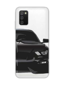Прозорий чохол на Samsung Galaxy A03s :: Авто чорне (принт 232)