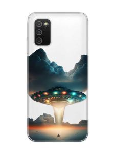 Прозорий чохол на Samsung Galaxy A03s :: Тарілка UFO (принт 241)
