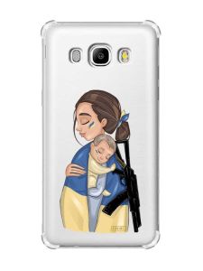 Чохол з потовщеними кутами на Samsung Galaxy J5(2016)/J510 :: Мама-захисниця (принт 20)