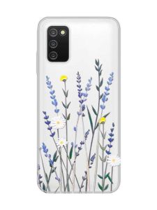 Прозорий чохол на Samsung Galaxy A03s :: Польові квіти (принт 270)