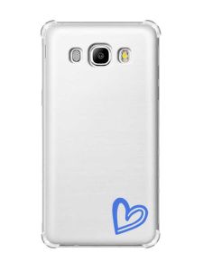 Чохол з потовщеними кутами на Samsung Galaxy J5(2016)/J510 :: Сердечко синє (принт 48)