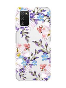 Прозорий чохол на Samsung Galaxy A03s :: Квітковий малюнок (принт 272)