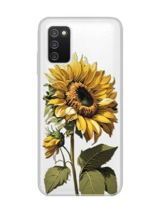 Прозорий чохол на Samsung Galaxy A03s :: Соняшник (принт 274)
