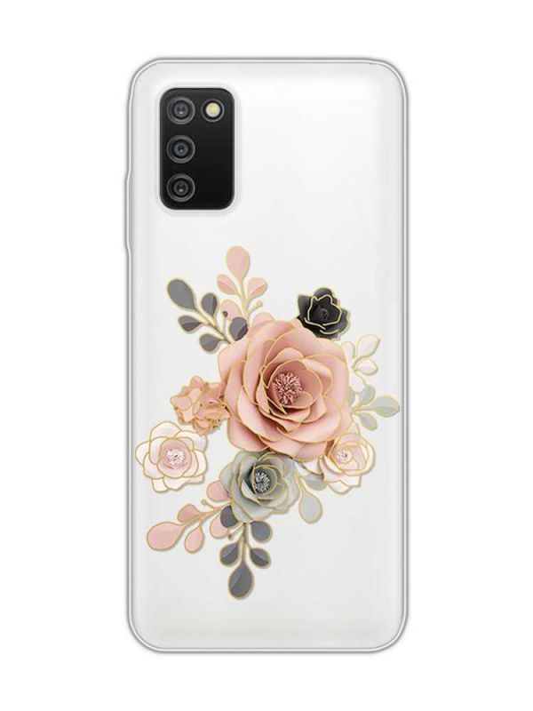 Прозорий чохол на Samsung Galaxy A03s :: Троянди (принт 275)