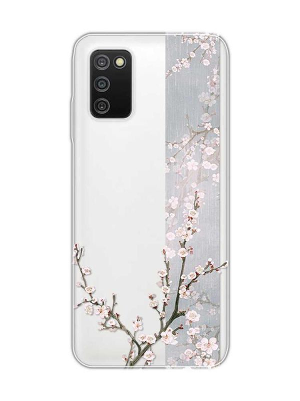 Прозорий чохол на Samsung Galaxy A03s :: Квітуча сакура (принт 285)