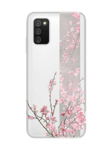 Прозорий чохол на Samsung Galaxy A03s :: Сакура у цвіті (принт 286)