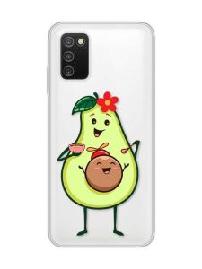 Прозорий чохол на Samsung Galaxy A03s :: Малюк Авокадо (принт 309)