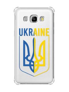 Чохол з потовщеними кутами на Samsung Galaxy J5(2016)/J510 :: Тризуб (патріотичний принт 254)