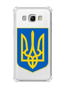 Чохол з потовщеними кутами на Samsung Galaxy J5(2016)/J510 :: Тризуб Україна (принт 256)