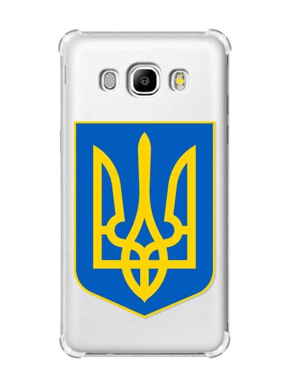 Чохол з потовщеними кутами на Samsung Galaxy J5(2016)/J510 :: Тризуб Україна (принт 256)