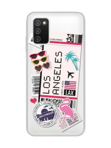Прозорий чохол на Samsung Galaxy A03s :: Подорожі. Лос-Анджелес (принт 328)