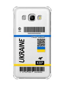 Чохол з потовщеними кутами на Samsung Galaxy J5(2016)/J510 :: Авіаквиток Україна (принт 262)