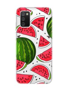 Прозорий чохол на Samsung Galaxy A03s :: Кавуни (принт 341)